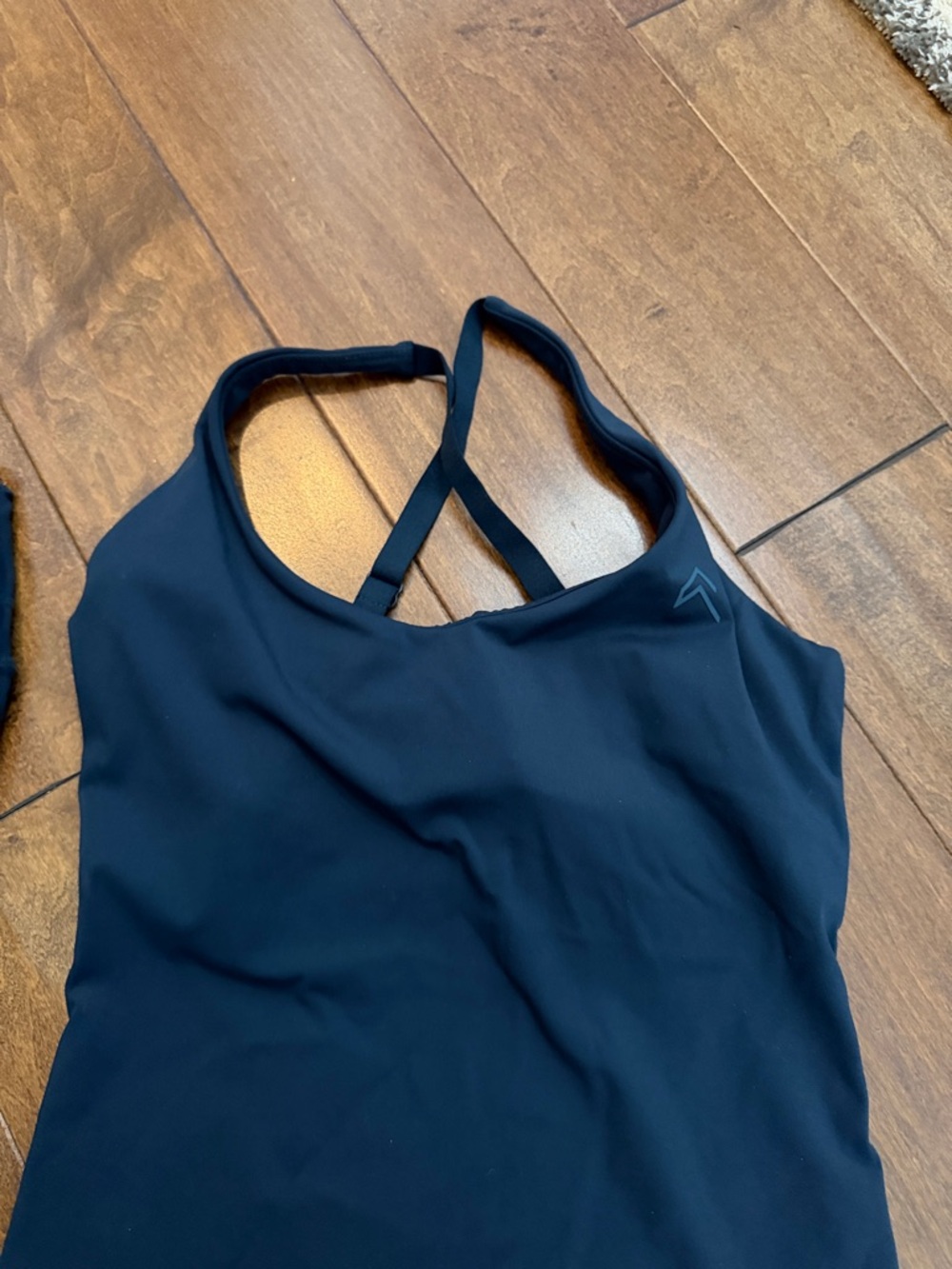 Oil Blue Tank and Leggings Set - Picture 2 of 3